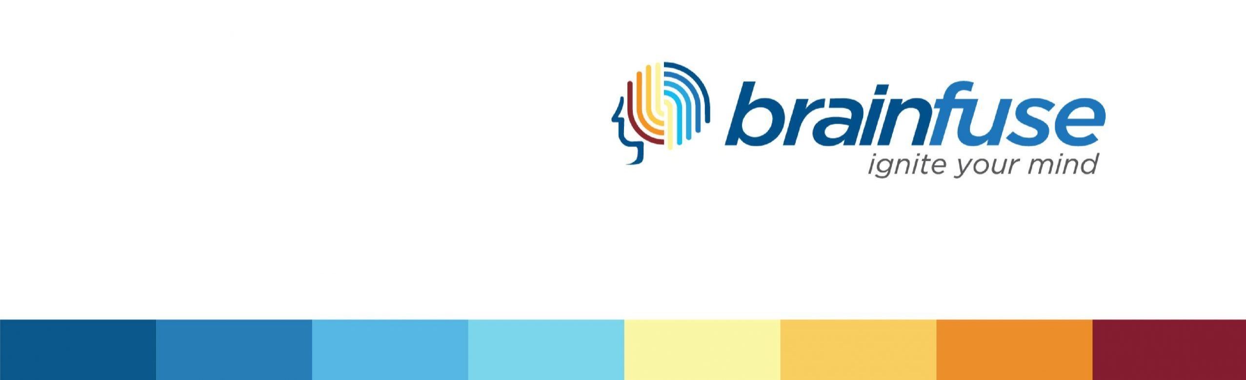 Brainfuse logo with a white background